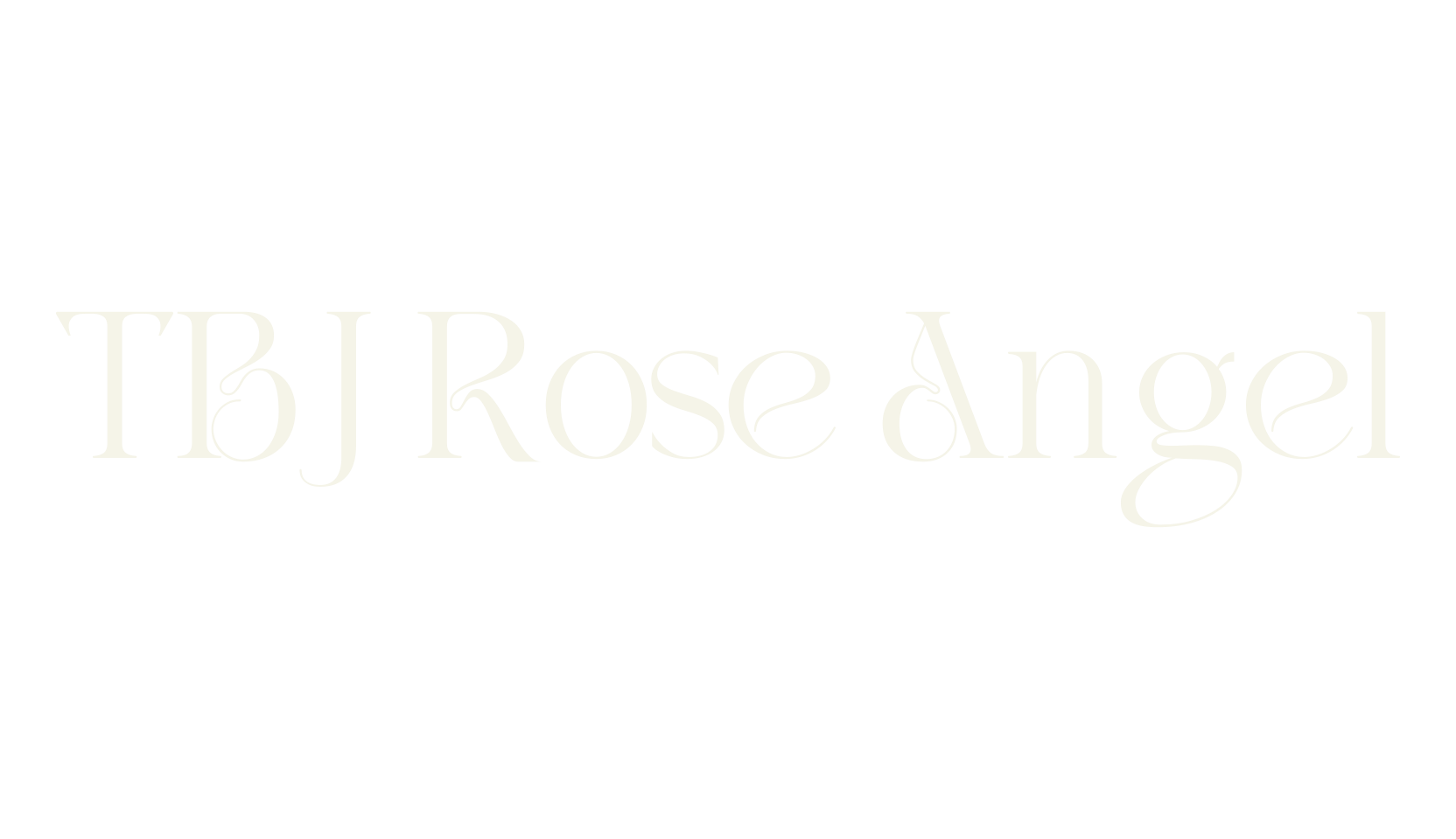 TBJ Rose Angel, cursive font preview