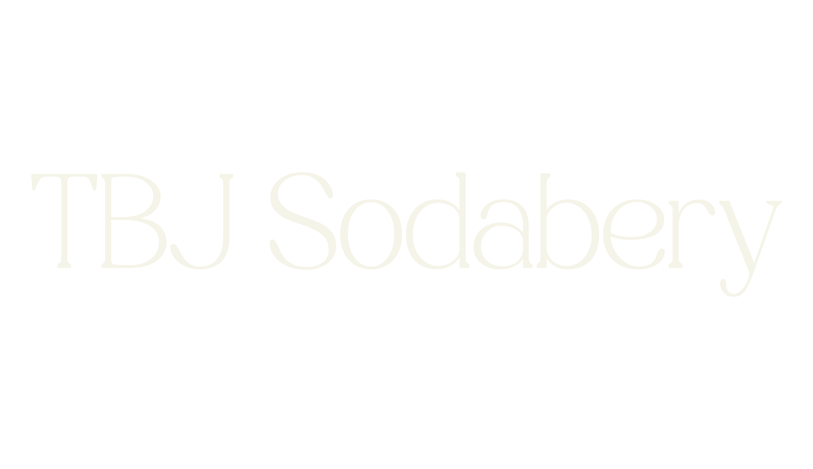 TBJ Sodabery, vintage font preview