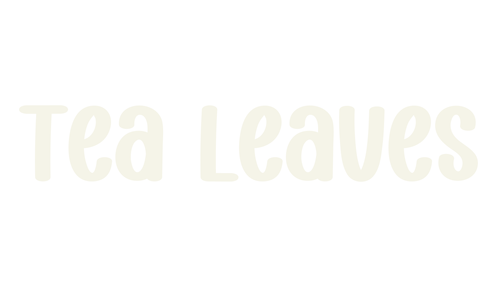 Tea Leaves, script font preview