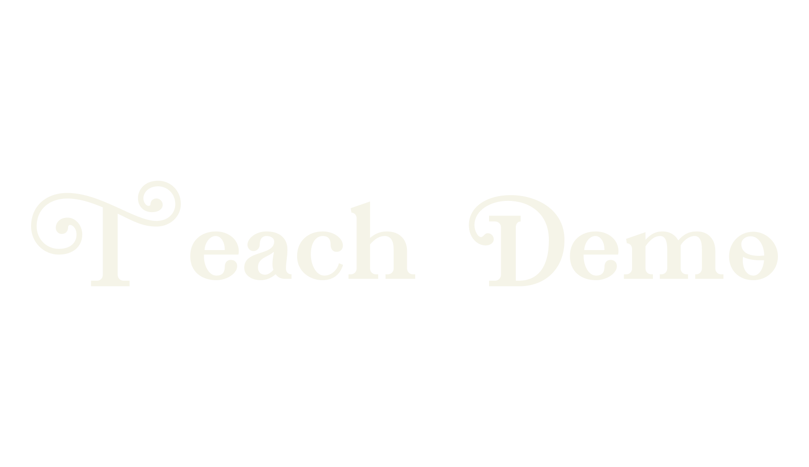 Teach Demo, fantasy font preview