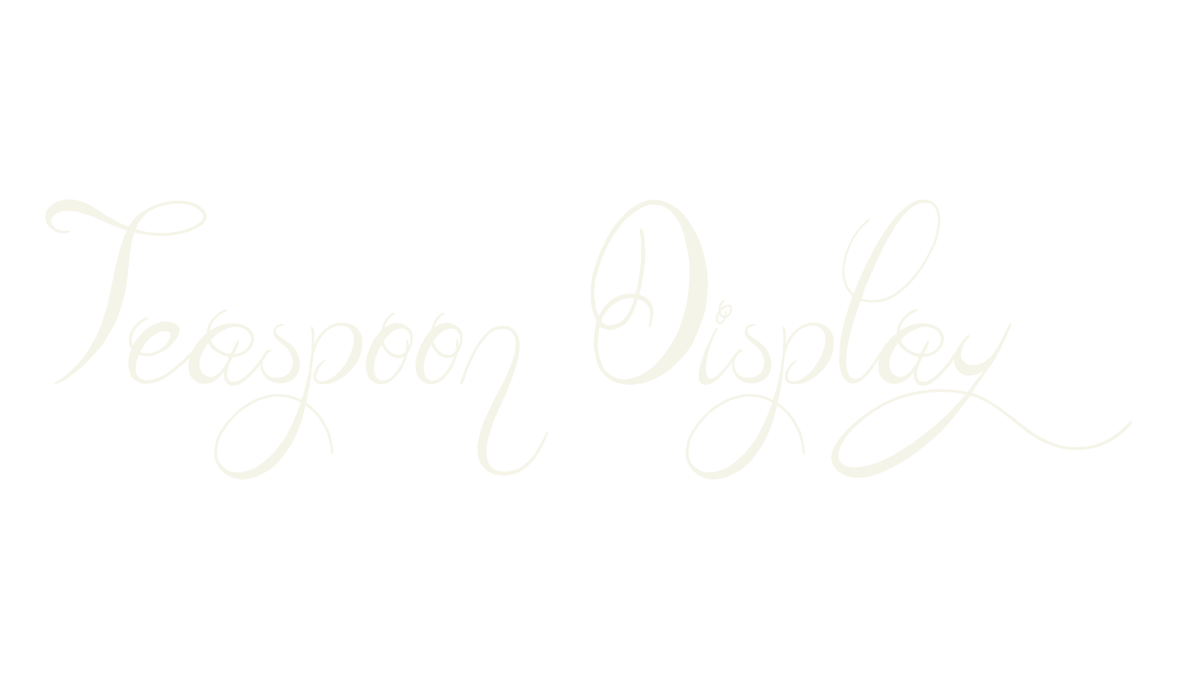 Teaspoon Display, fashion script font preview
