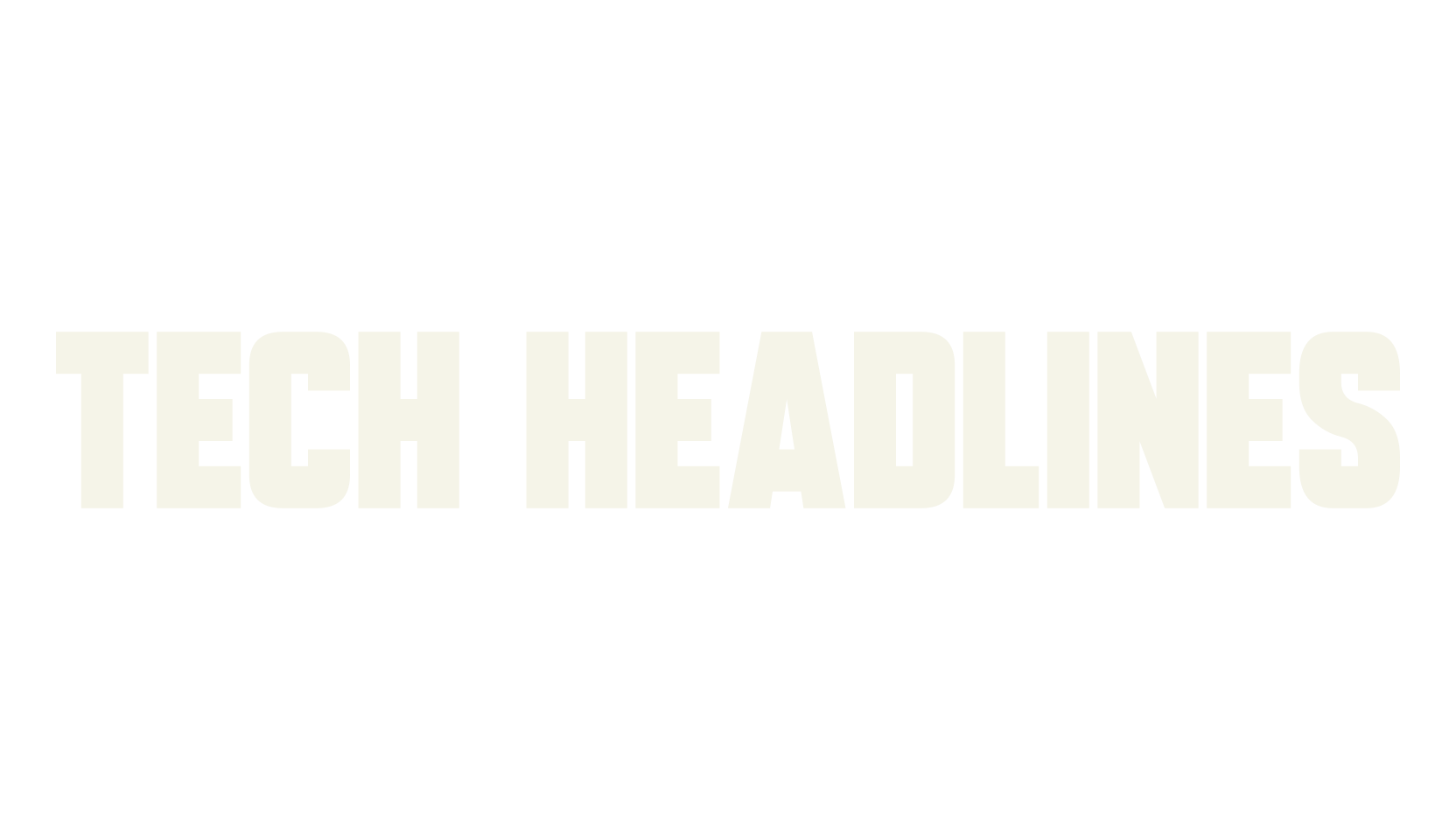 Tech Headlines, sans font preview
