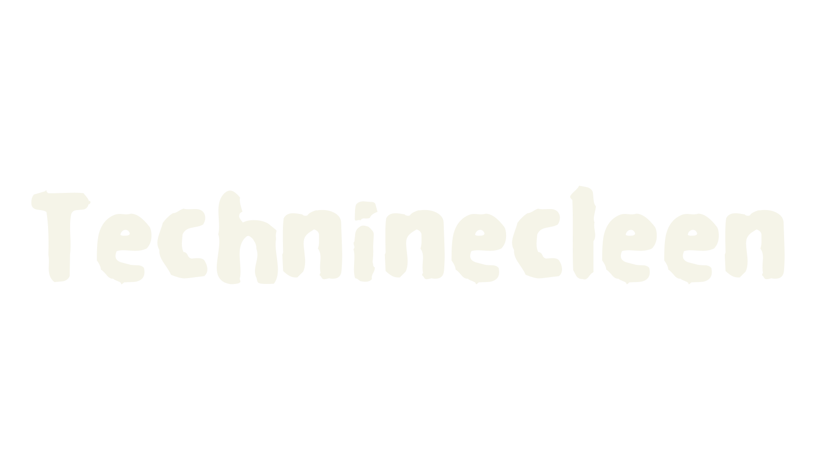 Techninecleen, decorative font preview