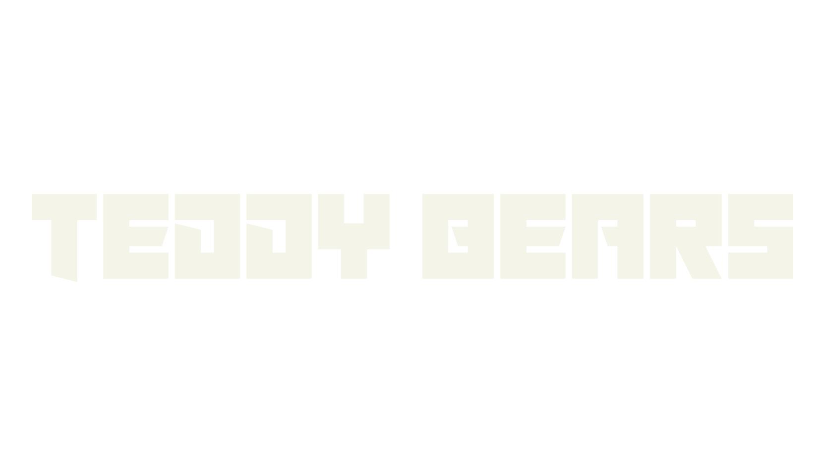 Teddy Bears, display market font preview