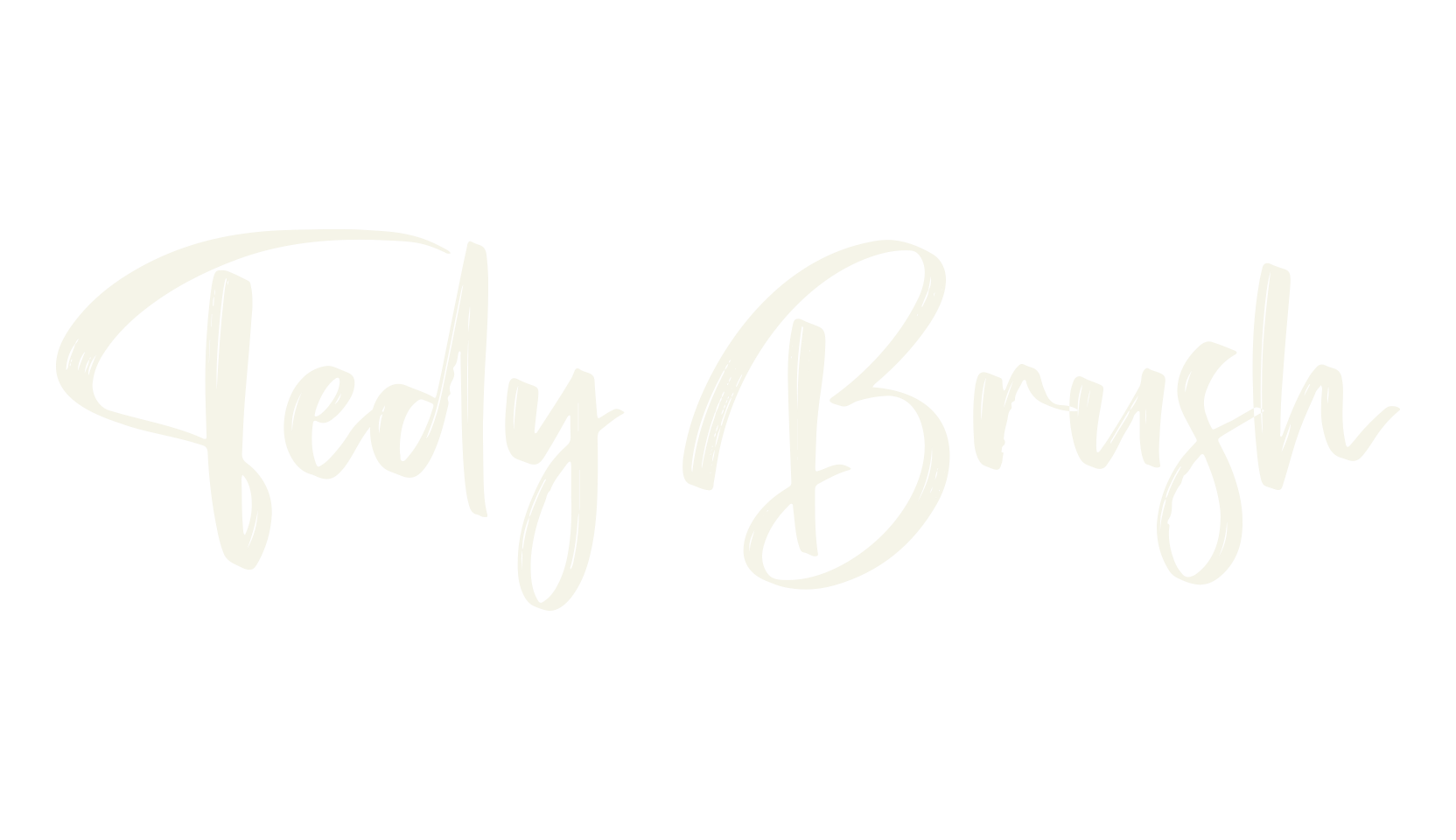 Tedy Brush, script font preview