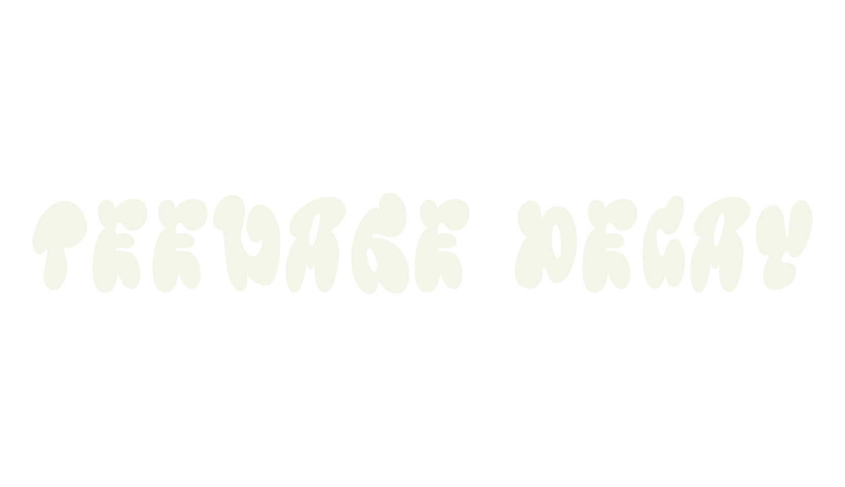 Teenage Decay, art deco font preview