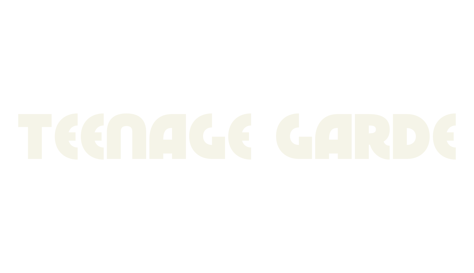 Teenage Garde, bold font preview