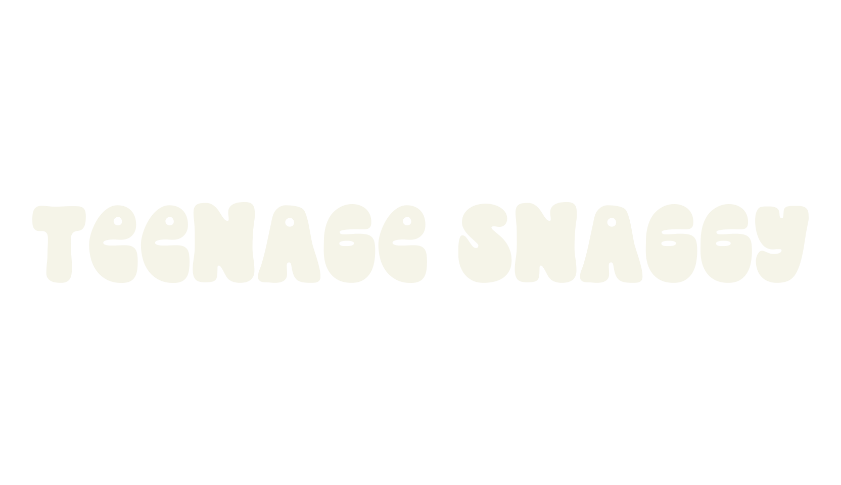Teenage Snaggy, bold font preview