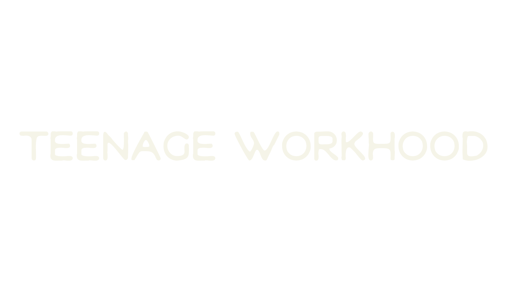 Teenage Workhood, tattoo font preview