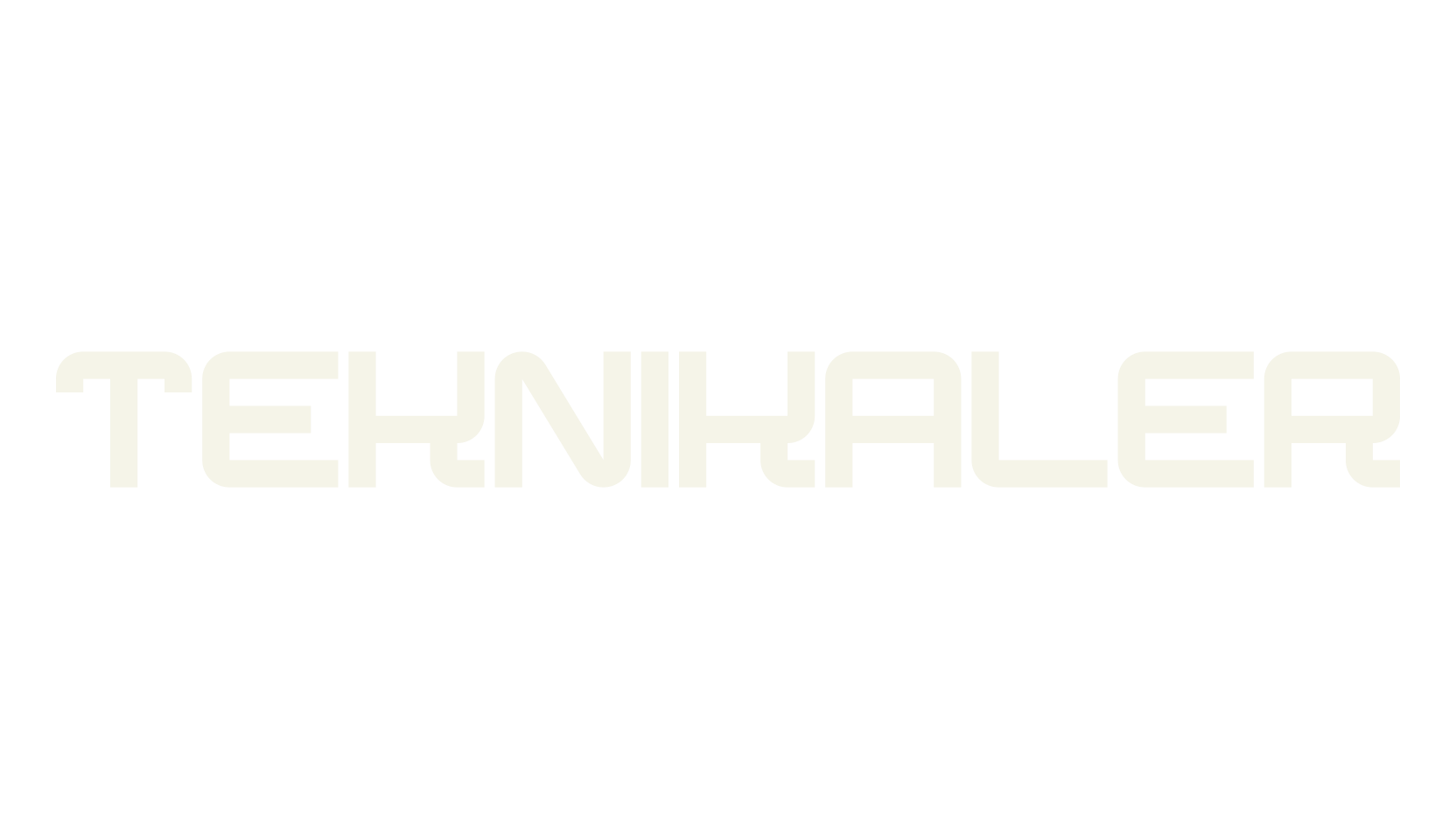 Teknikaler, square font preview