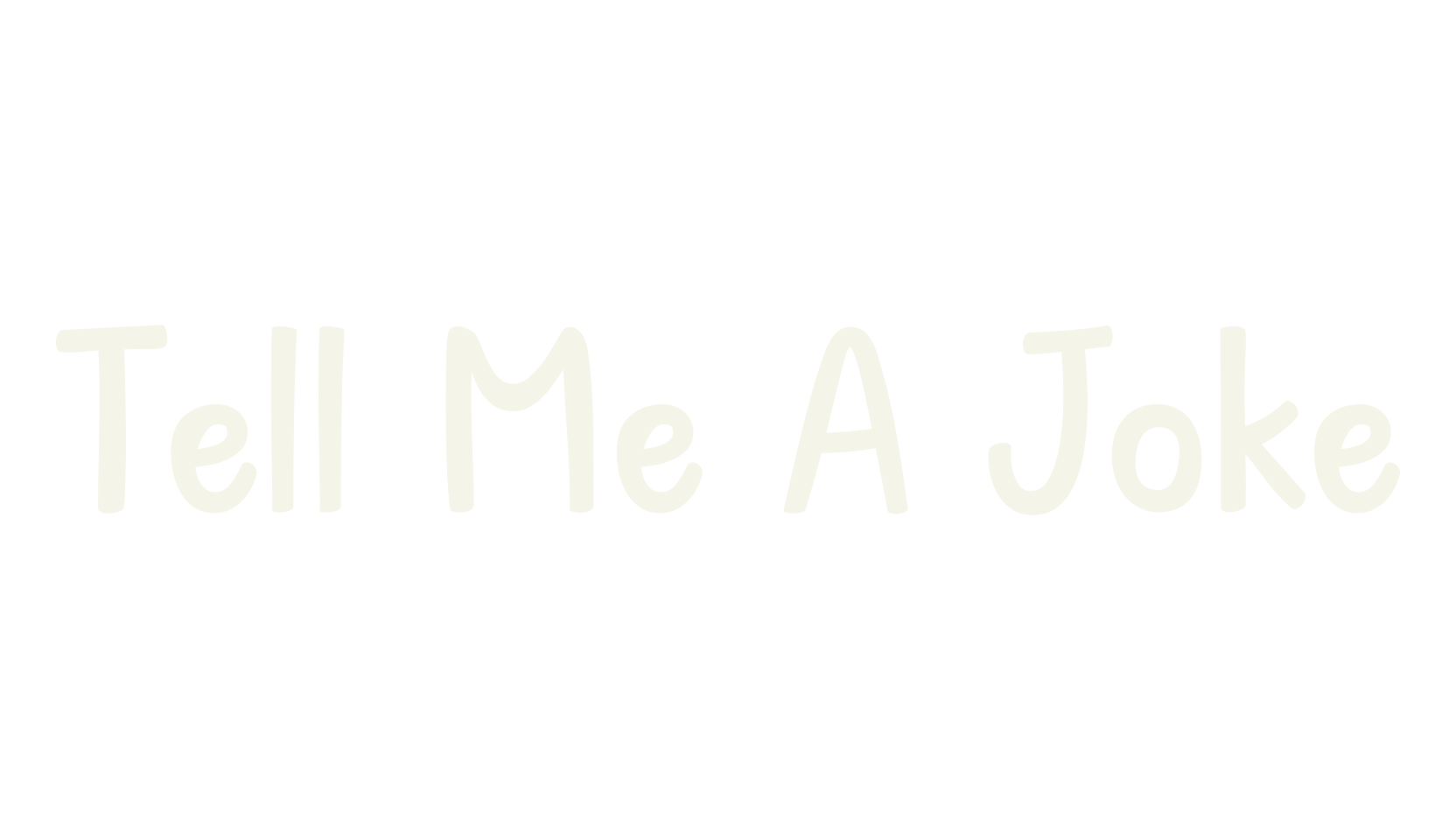 Tell Me A Joke, handwritten font preview