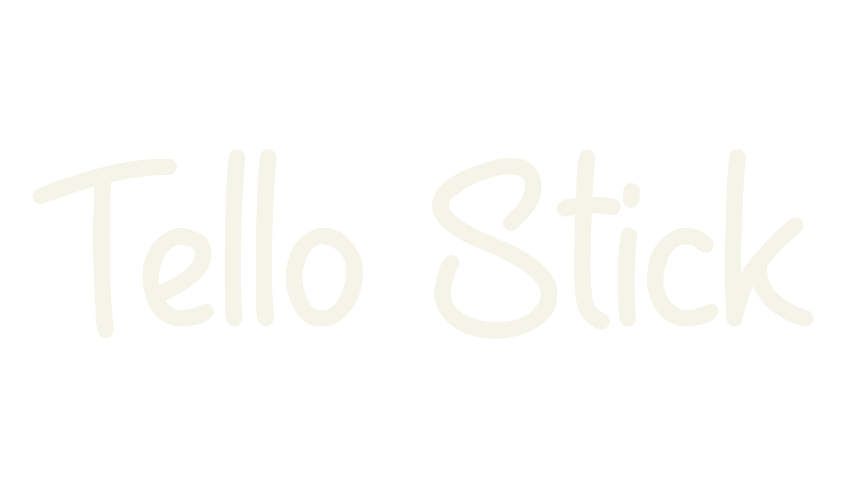 Tello Stick, handwritten font preview