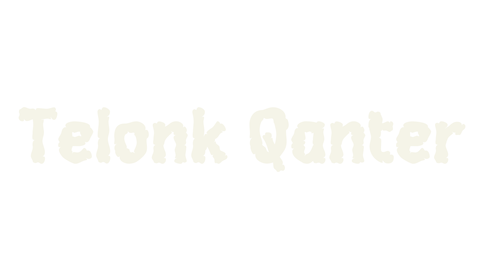 Telonk Qanter, fantasy font preview