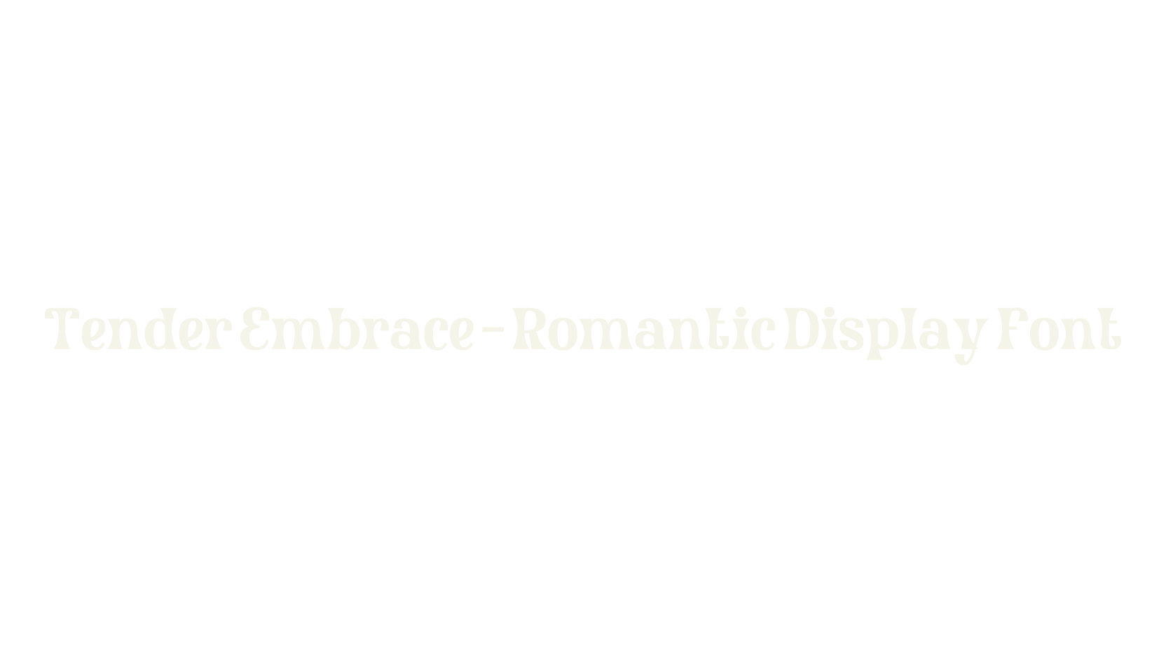 Tender Embrace – Romantic Display Font, fashion sign font preview