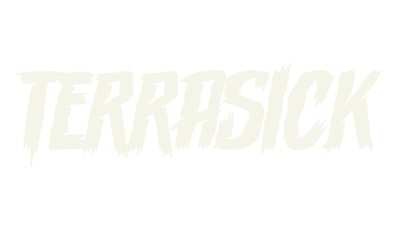 Terrasick, horror font preview