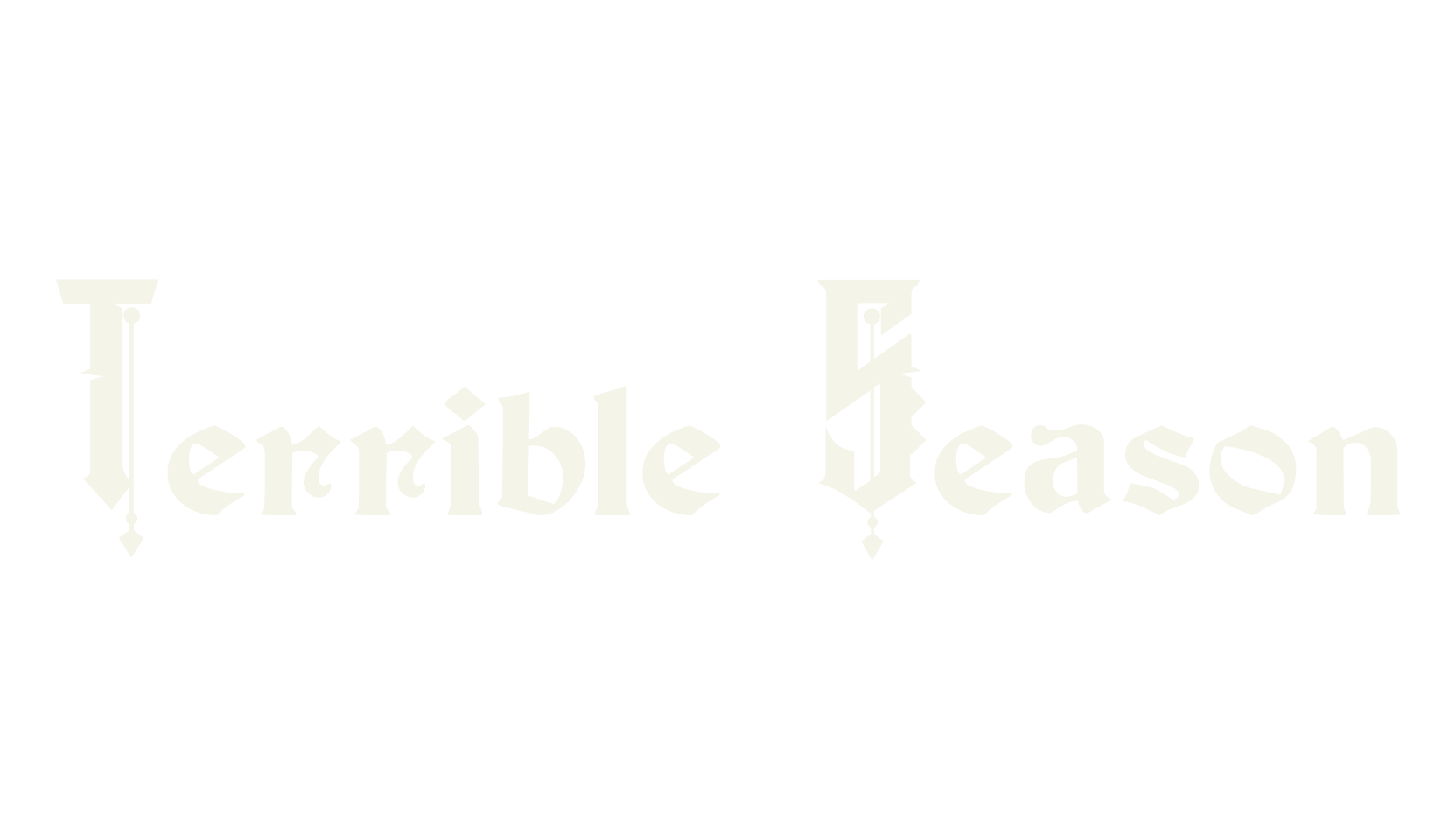 Terrible Season, fantasy font preview