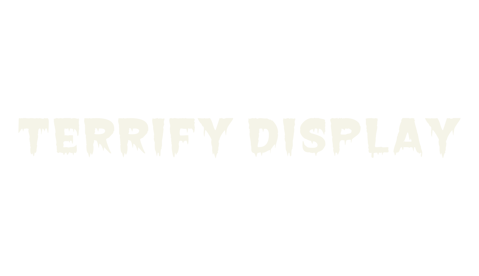 Terrify Display, gothic font preview