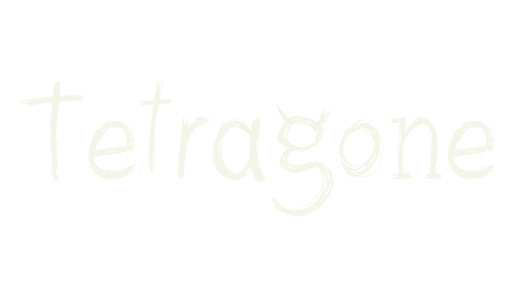 Tetragone, sketch font preview