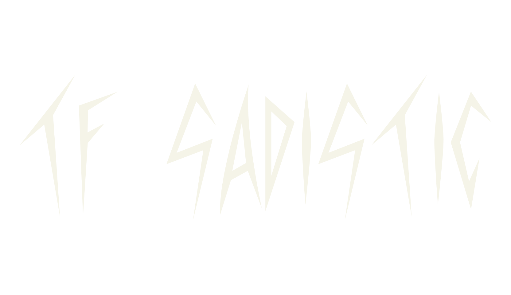 TF Sadistic, typewriter font preview