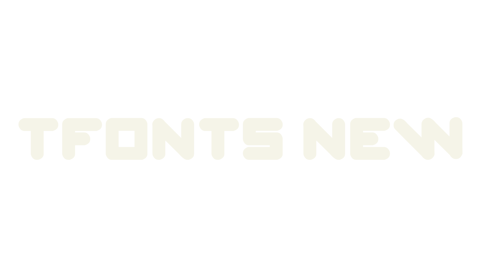 TFonts New, reto font preview