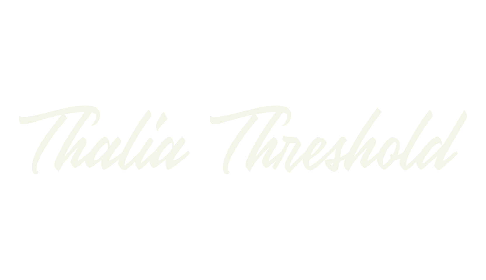 Thalia Threshold, fashion script font preview