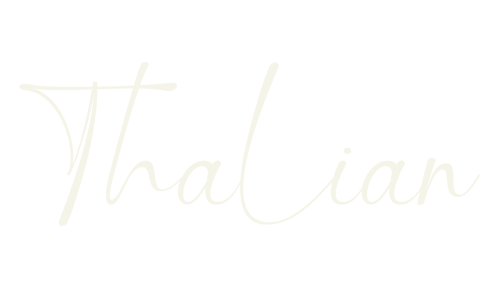Thalian, signature font preview