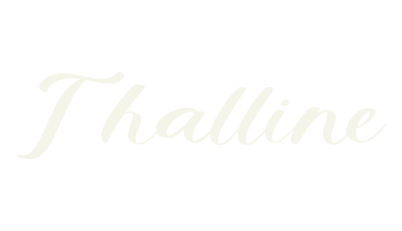 Thalline, calligraphy font preview