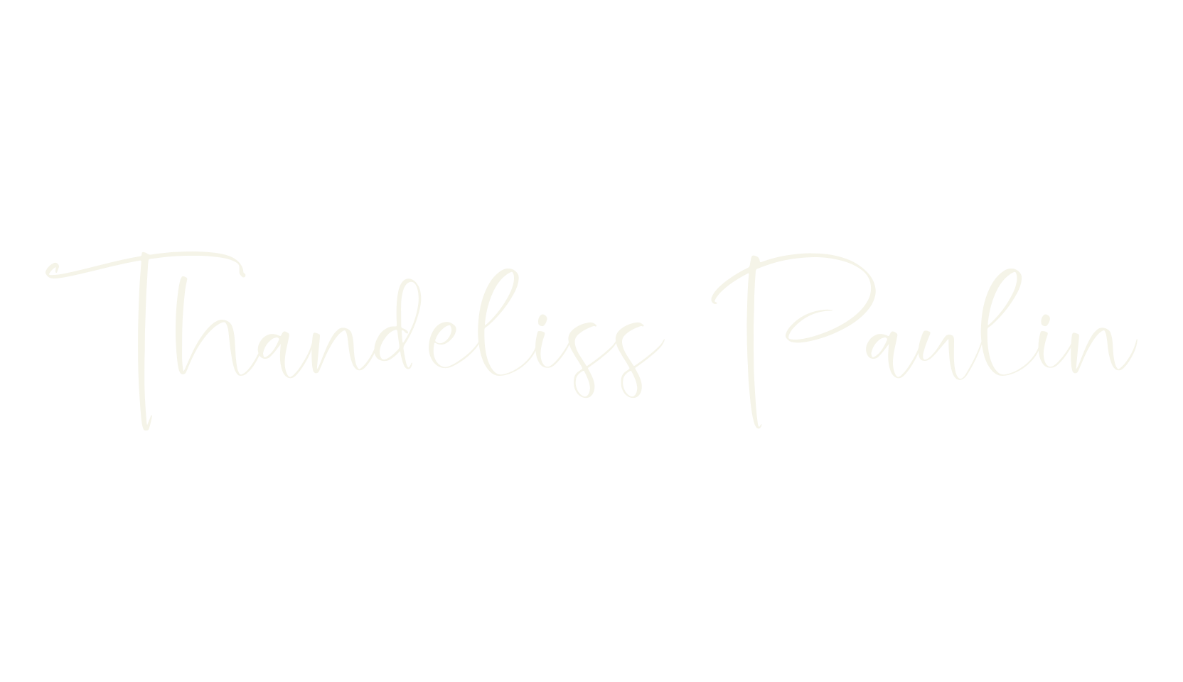 Thandeliss Paulin, script font preview
