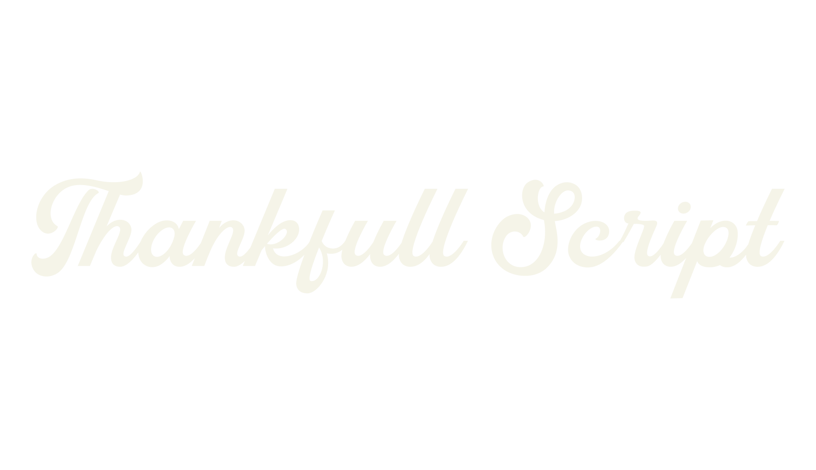 Thankfull Script, cursive font preview