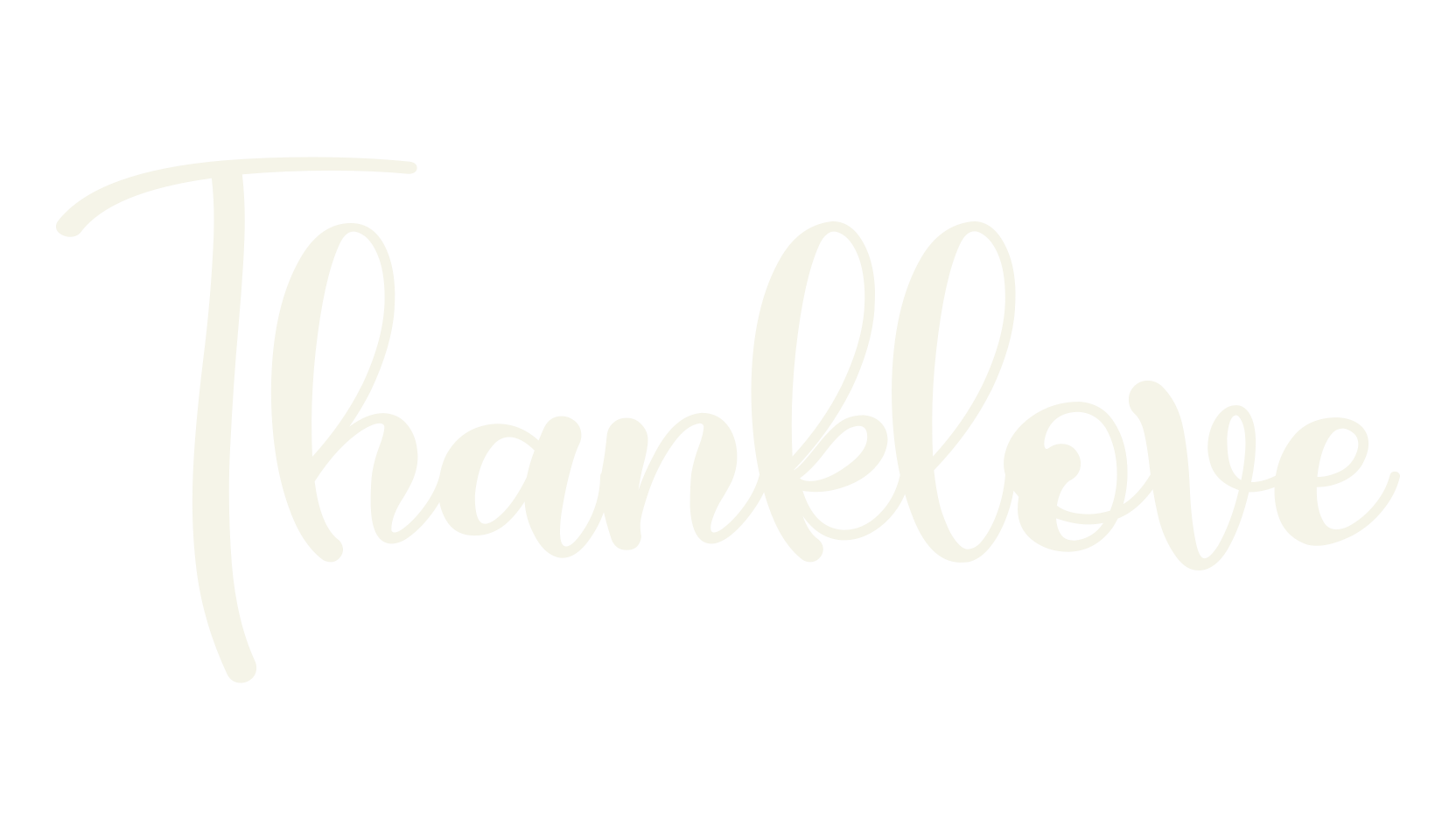 Thanklove, calligraphy font preview