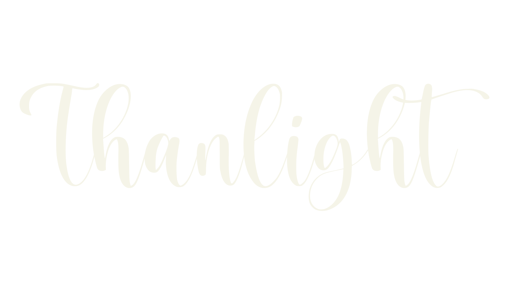 Thanlight, lettering font preview