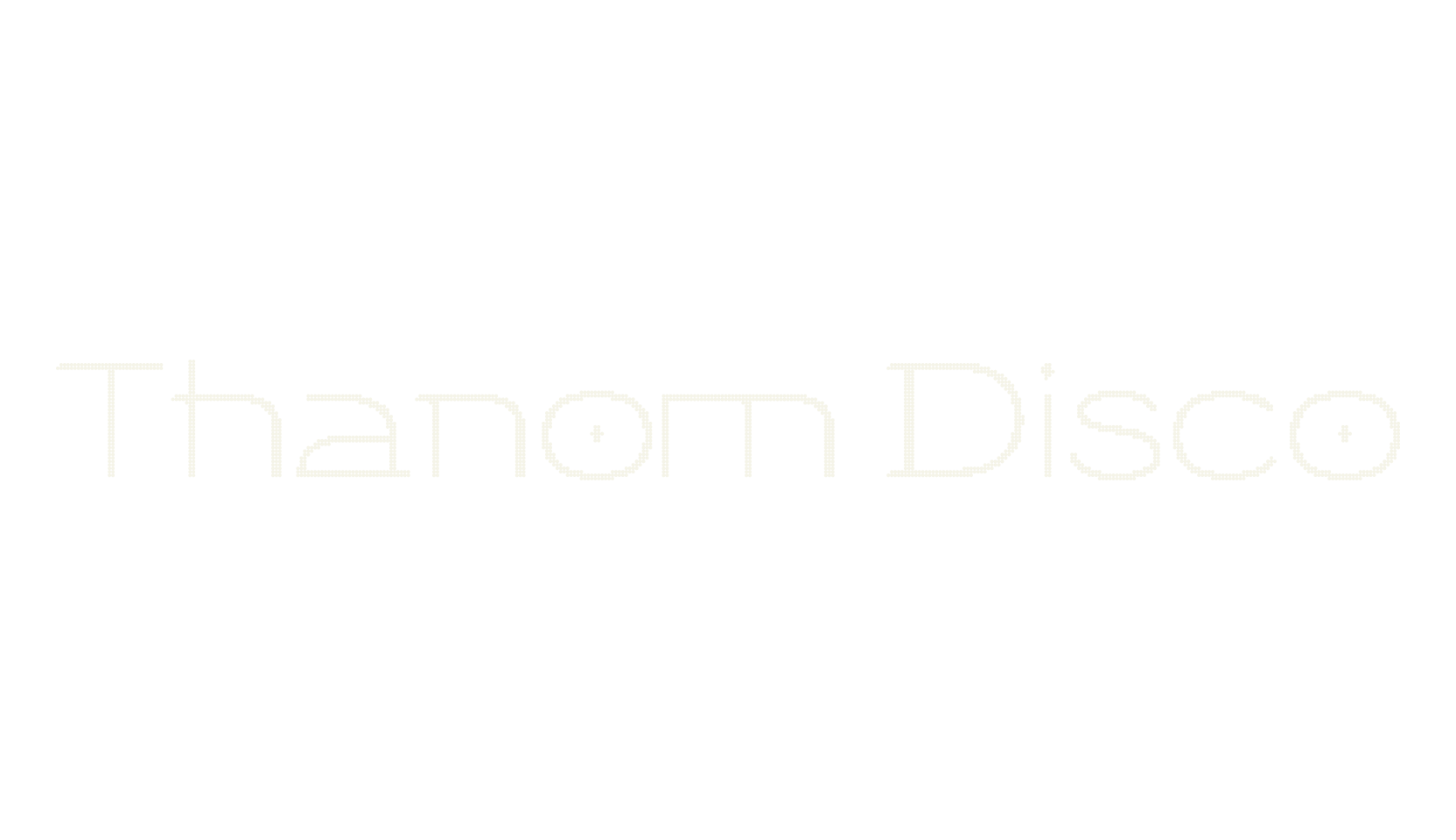 Thanom Disco, dotted font preview