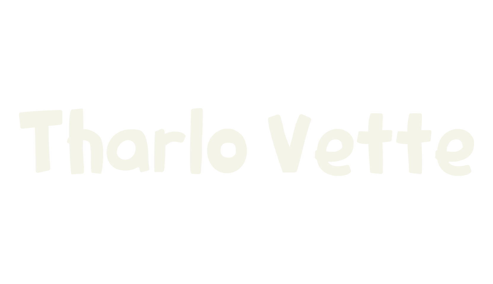 Tharlo Vette, title font preview