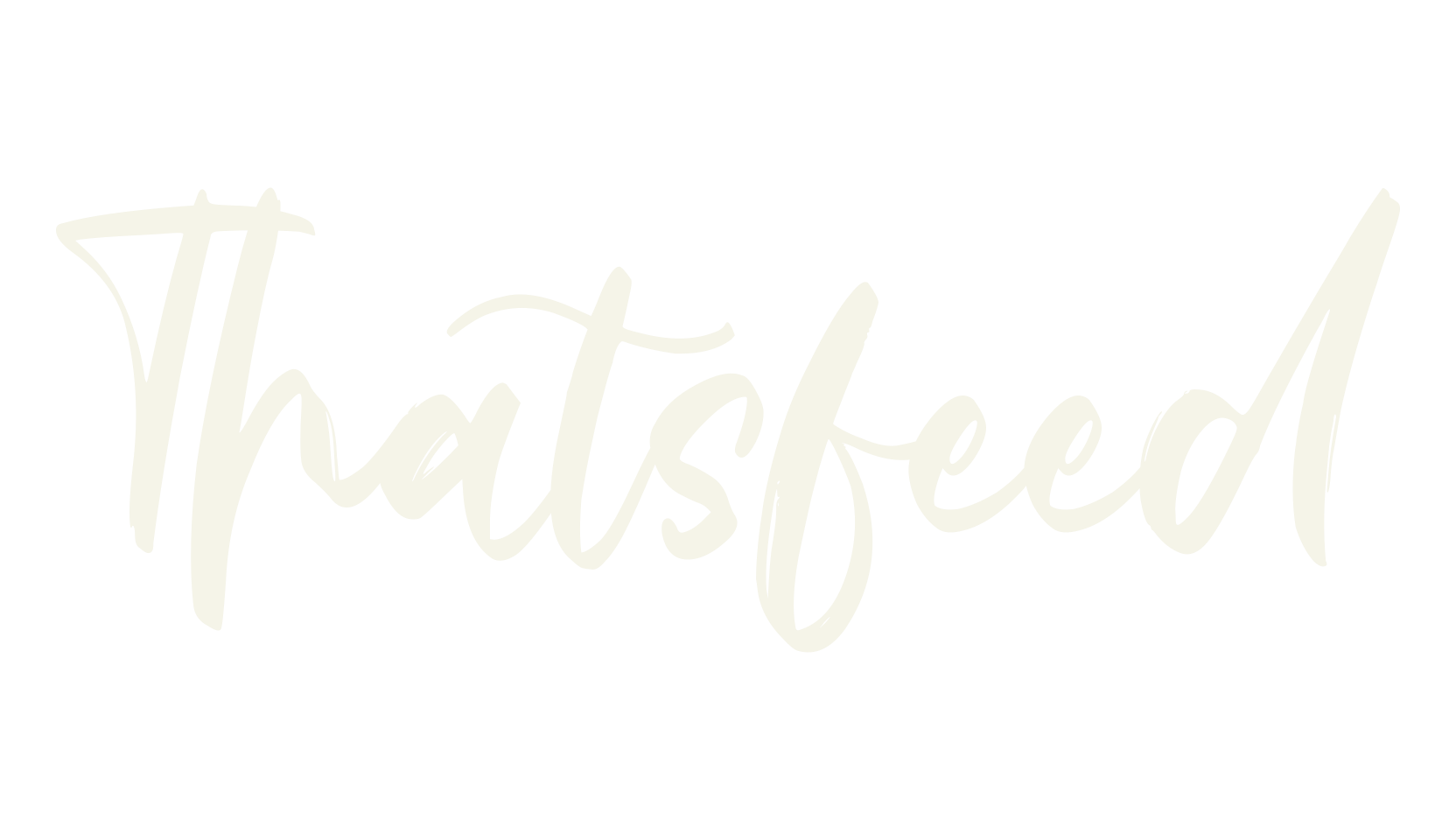 Thatsfeed, cursive font preview