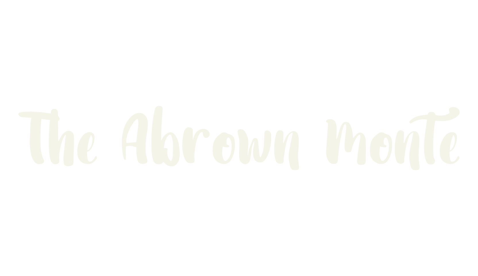 The Abrown Monte, retro font preview