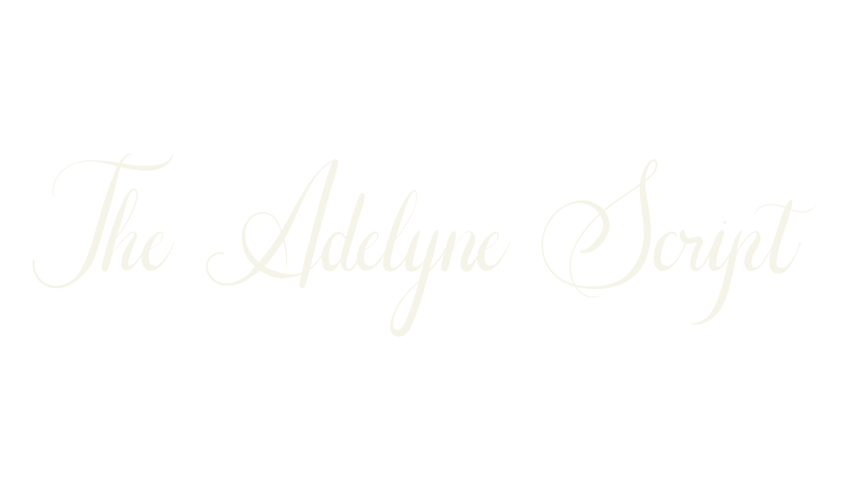 The Adelyne Script, calligraphy font preview