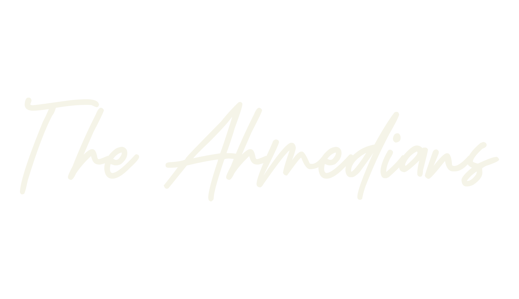 The Ahmedians, hand lettering font preview