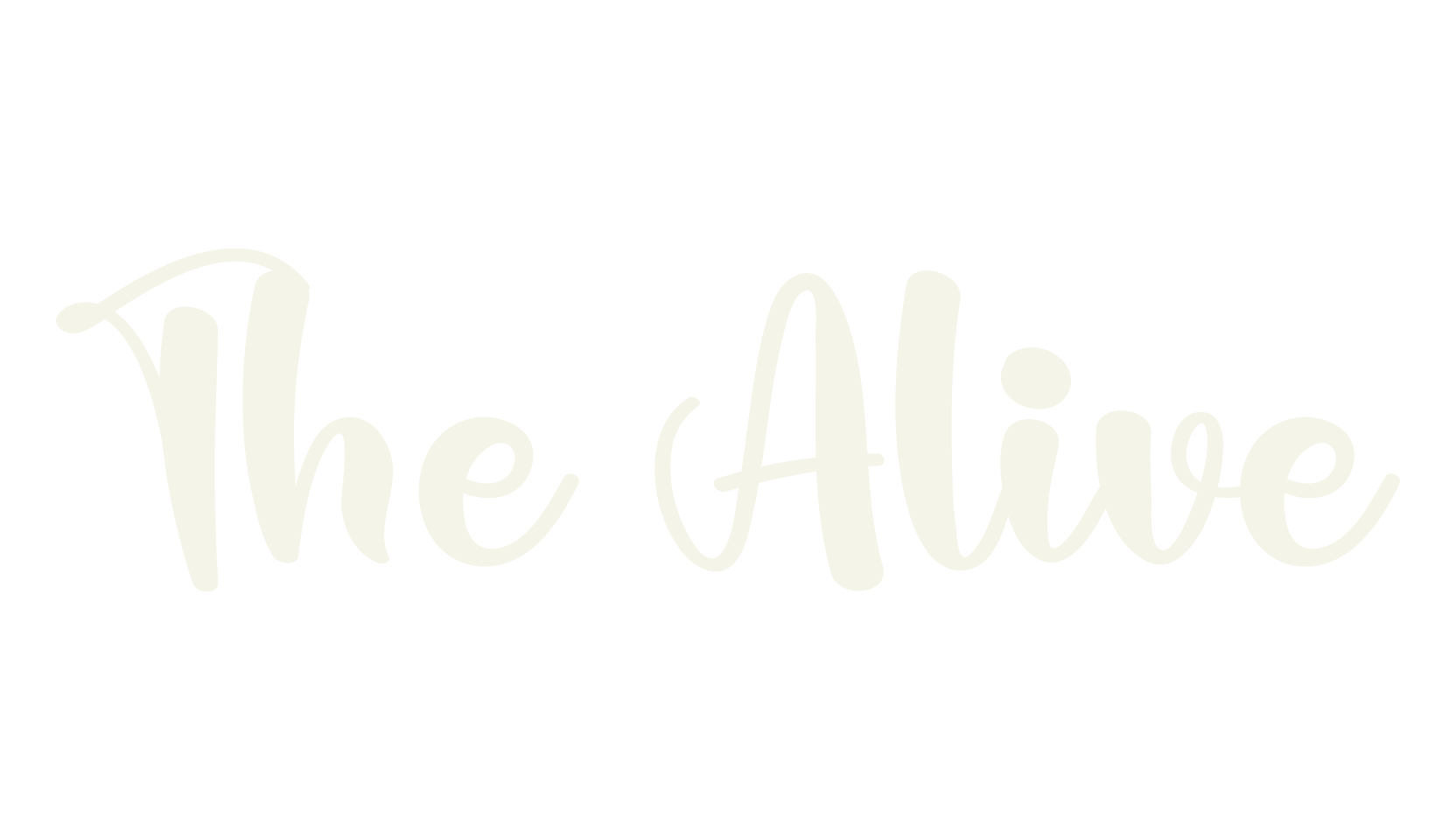 The Alive, calligraphy font preview