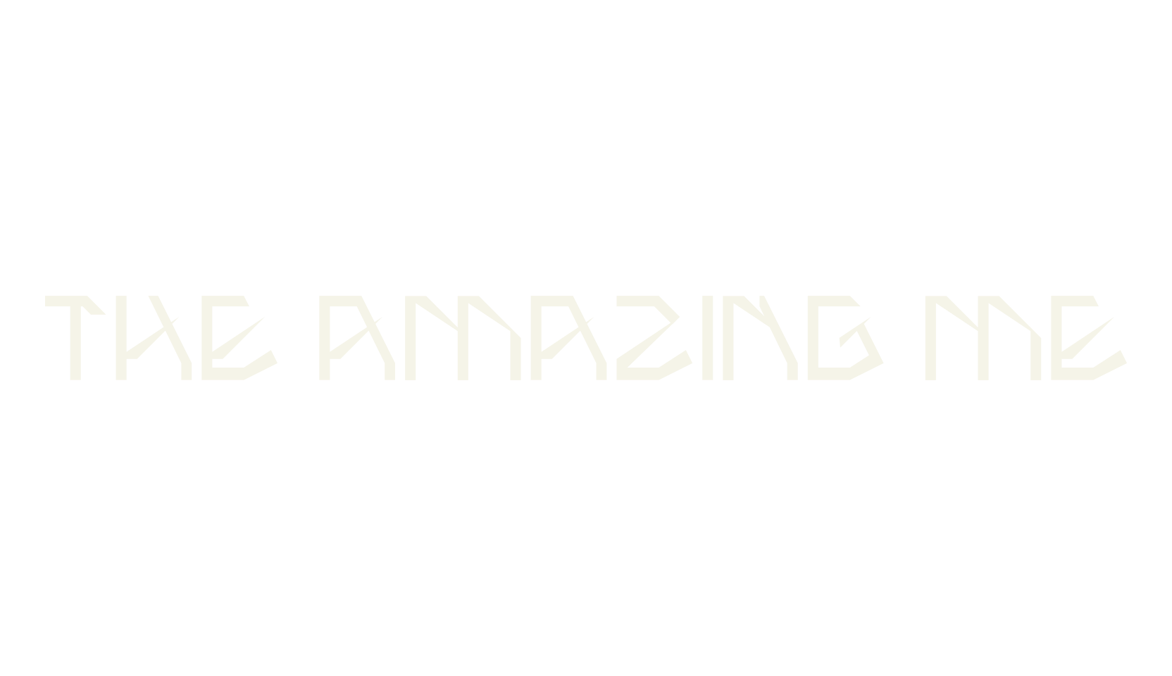 THE AMAZING ME, display market font preview