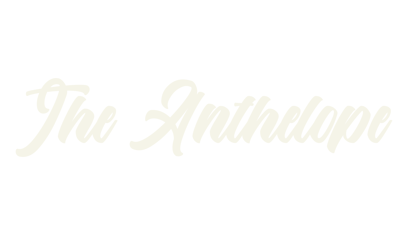 The Anthelope, cursive font preview