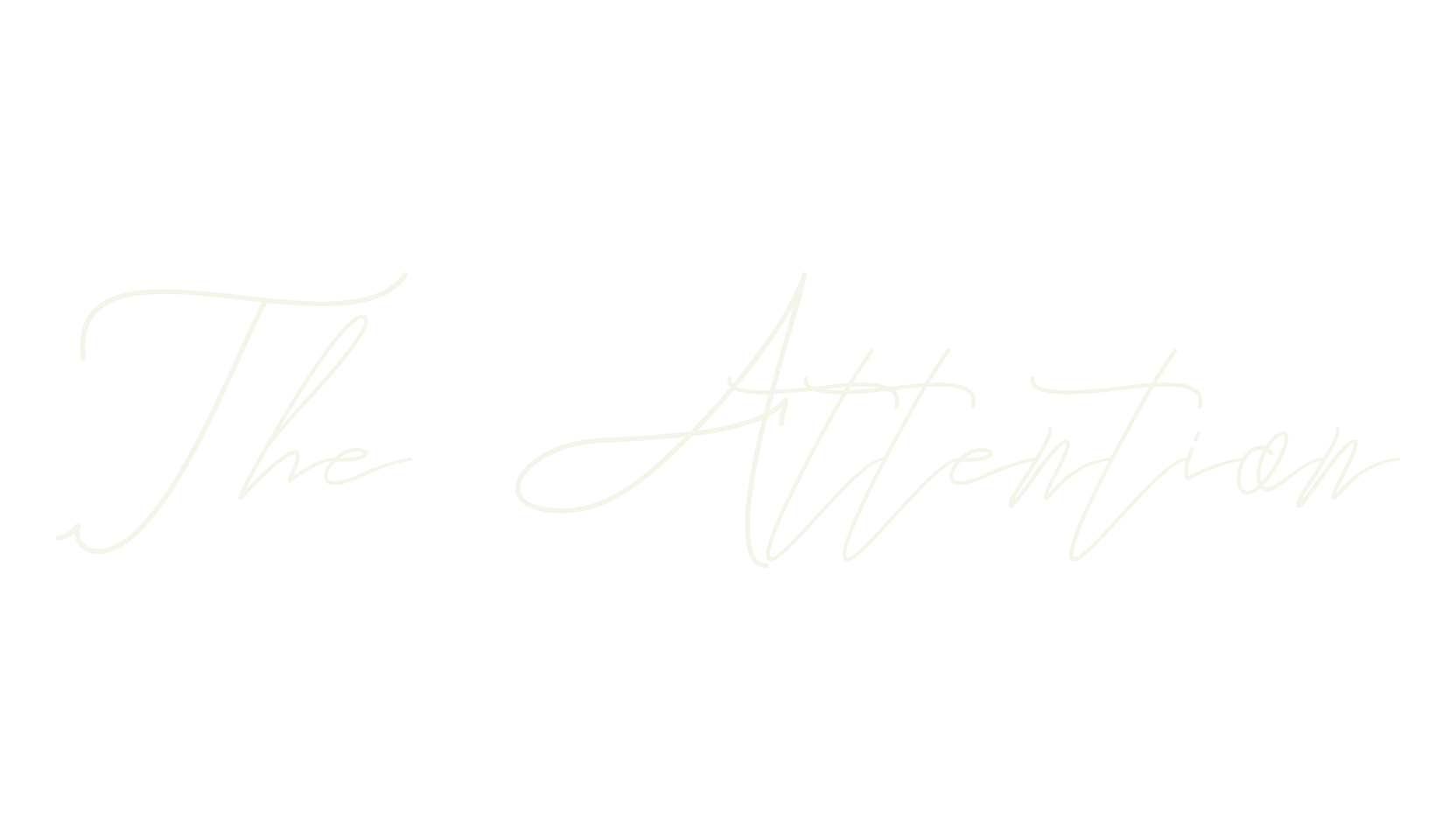 The Attention, watermark font preview