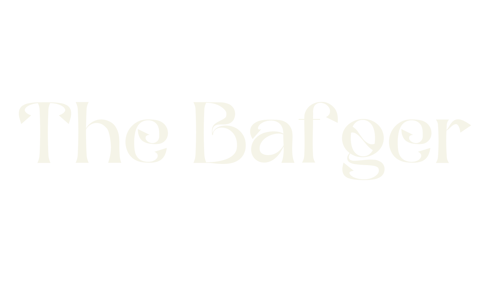The Bafger, fancy font preview