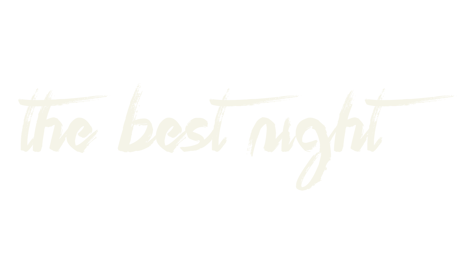 The Best Night, handwritten font preview
