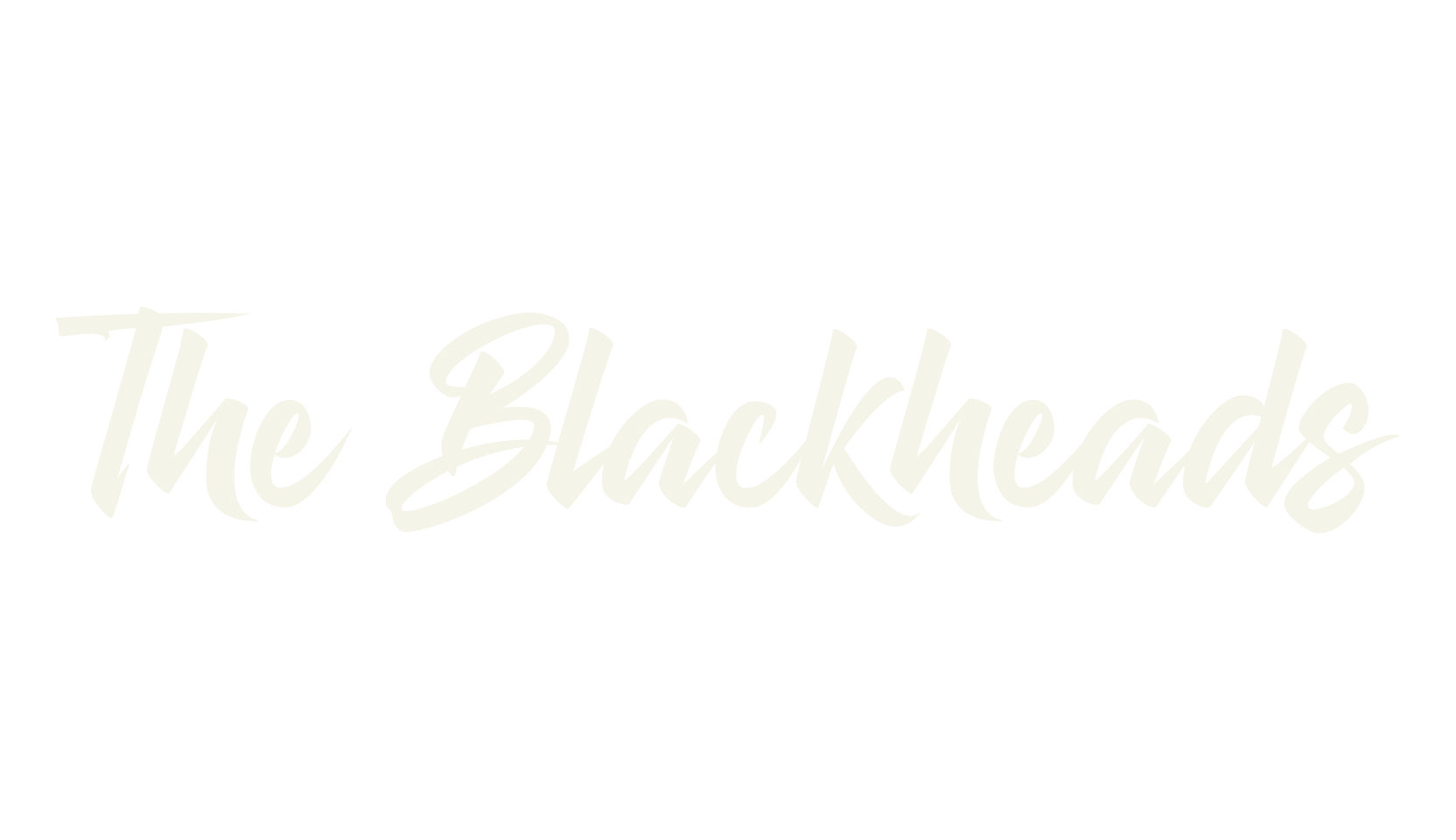 The Blackheads, fashion script font preview