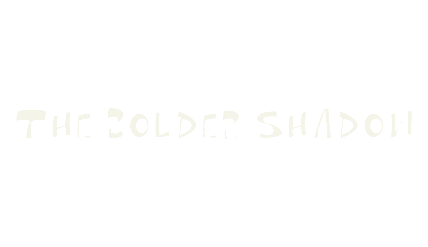 The bolder shadow, graffiti font preview