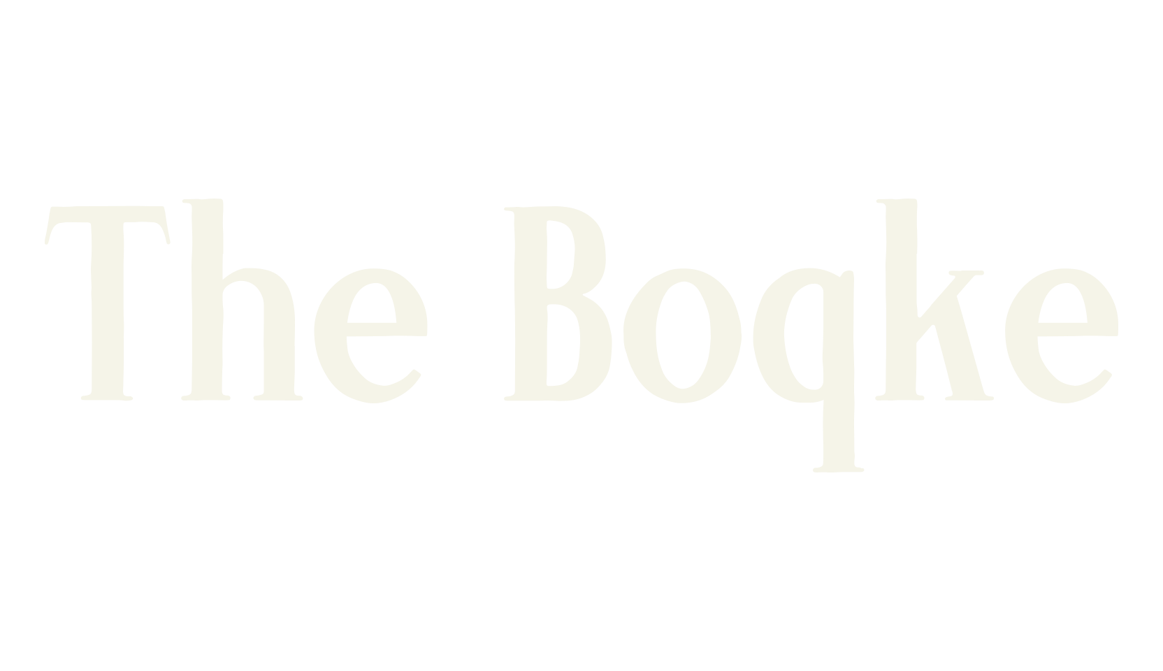 The Boqke, serif font preview