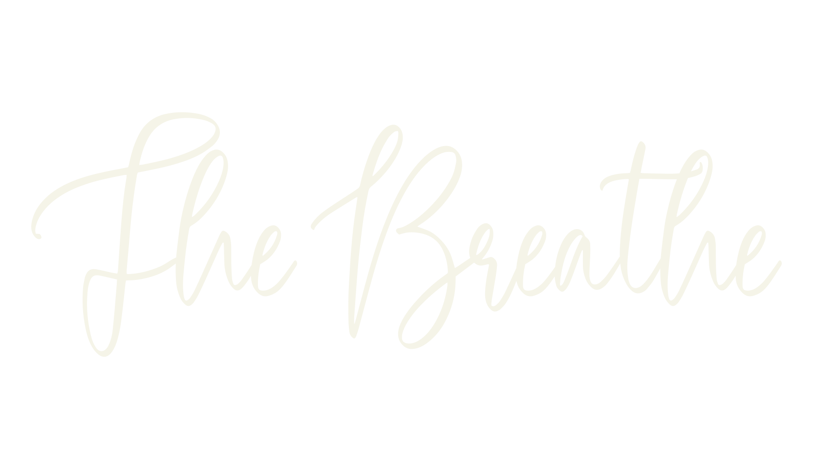 The Breathe, calligraphy font preview