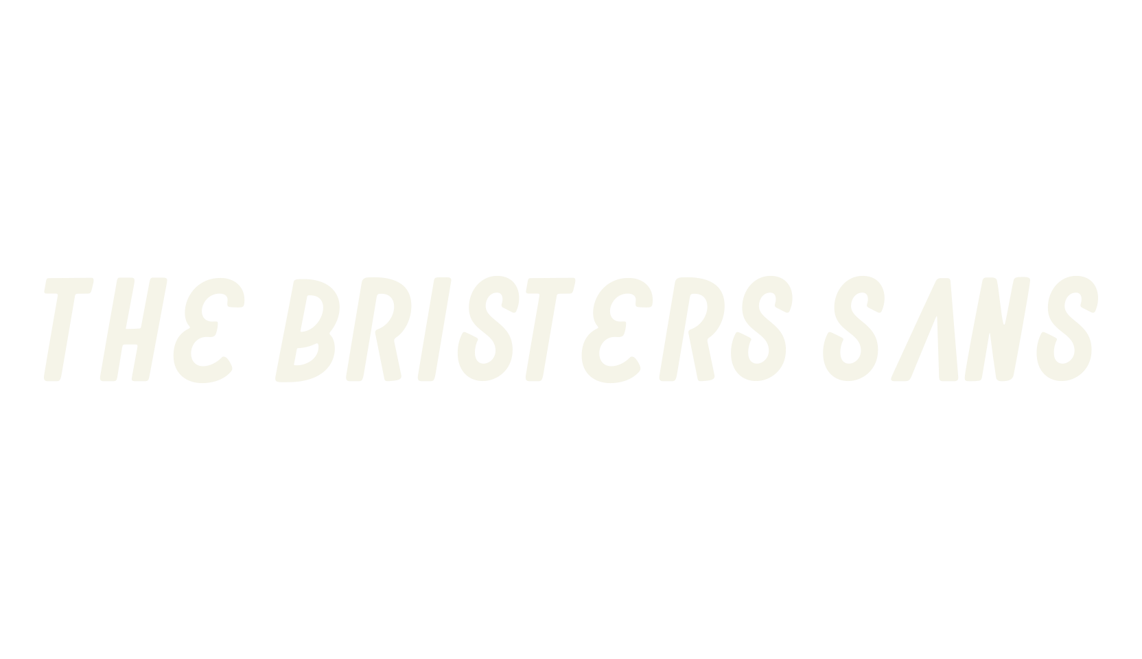 The Bristers Sans, sans font preview