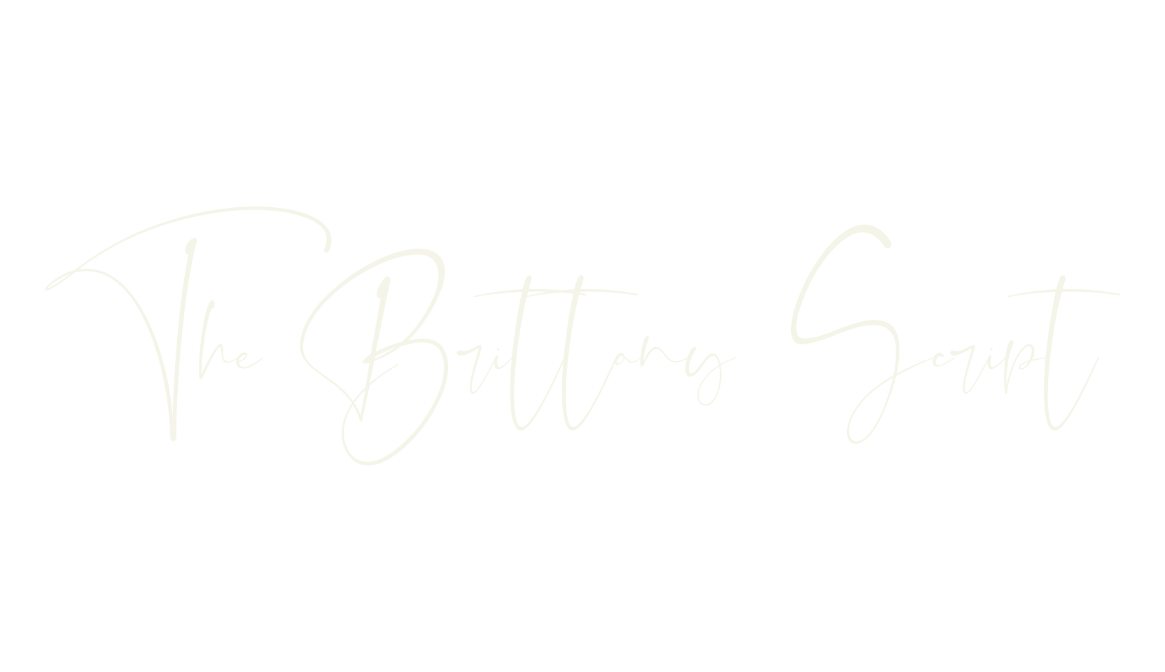 The Brittany Script, signature font preview