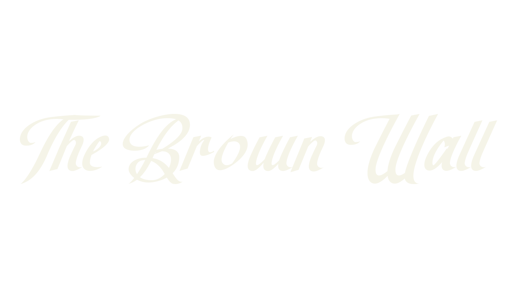 The Brown Wall, vintage font preview